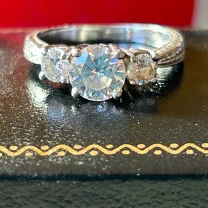 1.41 Carat Diamond Platinum Ring